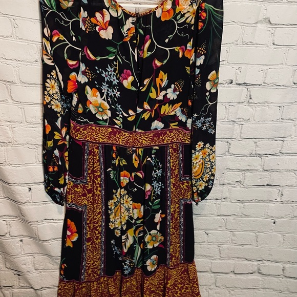Anthropologie Adair Velvet-Trimmed Midi Dress - Picture 7 of 9